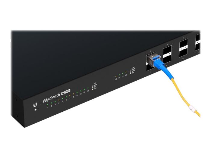 UBIQUITI EdgeSwitch 12 Fiber 12x Gigabit SFP 4x Gigabit RJ45 (switch zarządzalny) [ES-12F]