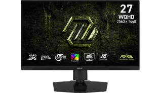 (27) MSI MAG 274QPF E20 (IPS, 2560x1440, 300, 0.5ms, 124%sRGB, 200Hz) (2xHDMI 2.0, 1xDP 1.4, 1xUSB-C z DP,1xaudio) czarny