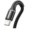 Baseus kabel szybkiego ładowania i transmisji (Fast Charge) USB-C (M) / USB 2.0 (M) (0.5 m) LED [CATGH-A01]