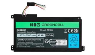 Green Cell bateria do Asus C31N1912 / B31N1912 3HWPP ASUS VivoBook 14: E410MA, L410MA, E410KA, E510MA, F414MA, L510MA, R522MA, 11.55V, 3600mAh (3 ogniwa Li-Polymer Greencell) [AS166]