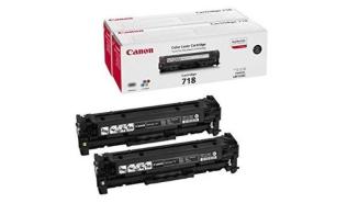 CRG-718 Black 2-pack (2662B005) oryginalny toner Canon, 3400 str. (Canon imageCLASS LBP7200CDN, MF8350Cdn, i-SENSYS LBP7200Cdn, MF8330CDN, MF8350CDN, Laser Shot LBP-7200Cdn, Satera MF8330Cdn, MF8350CDN)