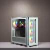 Corsair iCUE 4000X RGB TG Mid Tower (biały) (szkło hartowane) (1x USB 3.0, 1x USB-C 3.1) [CC-9011205-WW]