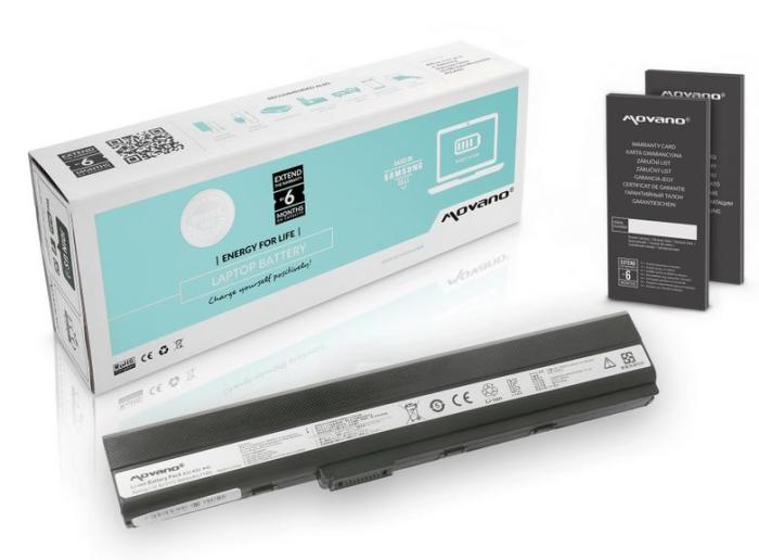 Movano bateria Asus A52 K52 10.8V/11.1, 6600mAh [BT/AS-A52H]