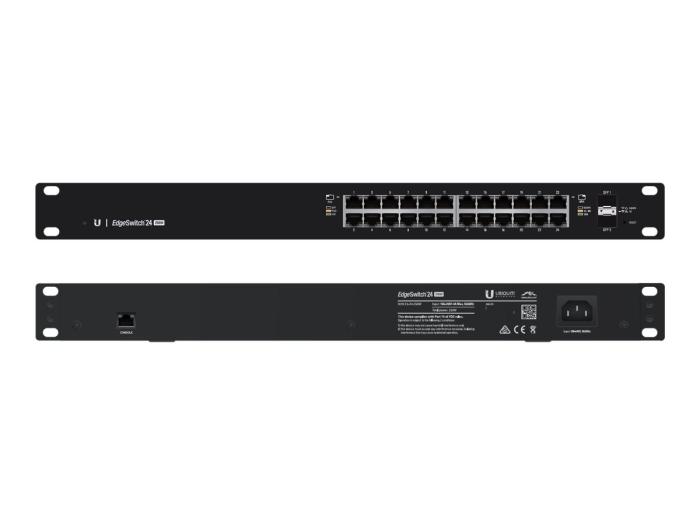 UBIQUITI EdgeSwitch 24x100/1000 2xSFP PoE+ 500W (switch zarządzalny) [ES-24-500W]