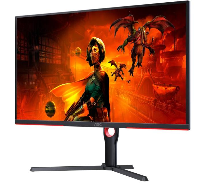32’’ AOC U32G3X/BK (IPS LED, 3840x2160, 400, 1ms, 144Hz) (2xHDMI, 2xDP, Audio) vesa, pivot, czarny
