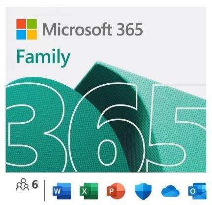 Microsoft 365 Family PL ESD (6 użytkowników, 5xPC/Mac, 1 rok) (6TB OneDrive cloud storage) [6GQ-00092]