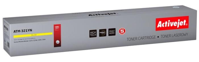 ATM-321YN - toner Activejet ATM-321YN (zamiennik Konica Minolta TN321Y; Supreme; 25000 stron; żółty) (Konica Minolta Bizhub C224, C224e, C284, C364)