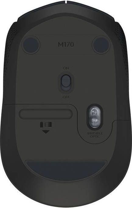 Logitech B170 Nano Wireless Mouse Black (optyczno-radiowa, 1, 3) [910-004798]
