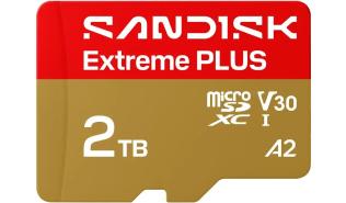Secure Digital 2TB Sandisk Micro SDXC Extreme Plus UHS-I U3 V30 + adapter (200/140MB/s) [SDSQXBD-2T00-GN6MA]