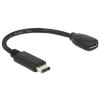 Delock Adapter USB 2.0 typ-C / micro-B USB 2.0 (żeński) (15cm) [65578]