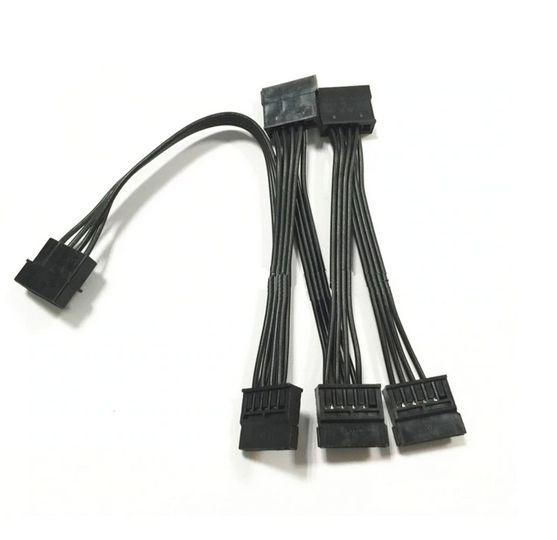 Rozgałęźnik zasilania MOLEX / 5 x SATA (40cm) [Tec0002]