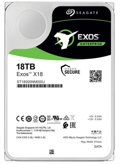 Seagate 18TB Exos x18 (SATA III, ATA/600, 256MB, 7200) [ST18000NM000J]