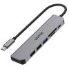 Unitek H1118A USB-C Hub (3xUSB 3.1, 1xHDMI 4K 30Hz, USB-C PD100W, czytnik kart)