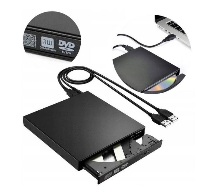 Nagrywaka CD-RW / DVD-RW Slim BOX USB 2.0 (czarny) [AK285B]