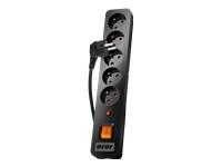 Acar X5 Schuko (5.0m) 5 gniazd (czarny) [W0205]