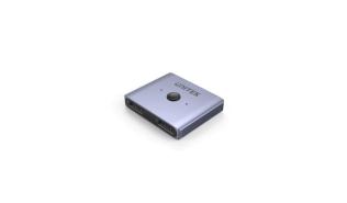 Przełącznik dwukierunkowy Unitek 2/1 portowy DisplayPort, 8K@60Hz, 4K@120Hz [V1609A]