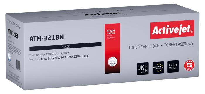 ATM-321BN - toner Activejet ATM-321BN (zamiennik Konica Minolta TN321K; Supreme; 27000 stron; czarny) (Konica Minolta Bizhub C224, C224e, C284, C364)