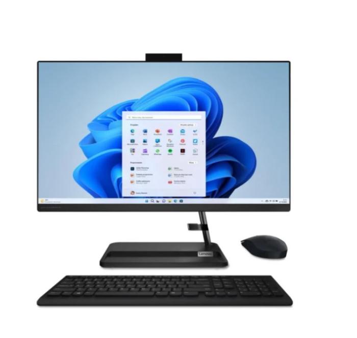 Komputer All-in-One LENOVO IdeaCentre 3-24IAP7 [F0GH01DAPB] 6-Core i3-1215U/24 1920x1080 matowa/8GB DDR4/512GB SSD/UHD/Win11Home (czarny)