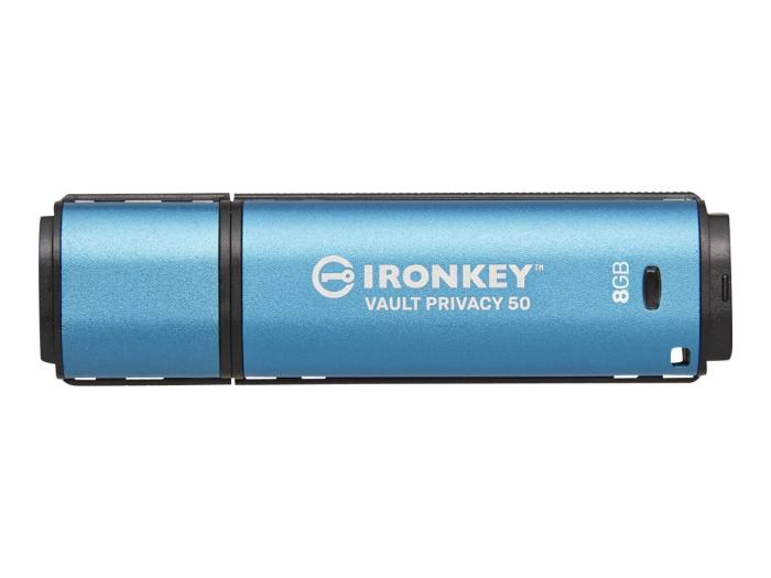 Kingston IronKey Vault Privacy 50 8GB USB-A 3.0 (260/180MB/s) 256bit AES Encrypted (szyfrowany) [IKVP50/8GB]