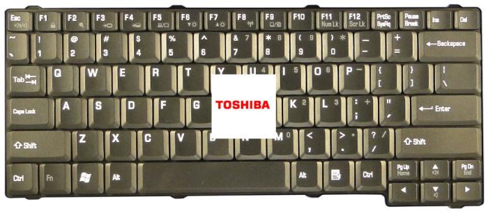 Klawiatura do notebooka Toshiba Satellite Pro L10 L15 L20 L25 L30 L35 L100 / Tecra L2 - poziomy enter [P-03263US-9202 / K0326]