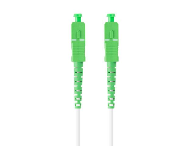 Lanberg patchcord światłowód SM SC/APC-SC/APC SIMPLEX 3mm LSZH G657B3 biały (35m) [FO-SASA-SS31-0350-WH]