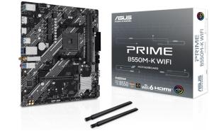 Asus PRIME B550M-K WIFI (AMD B550) [AM4, 2xDDR4 do 5100MHz, (HDMI 2.1, DP 1.4) (2xM.2, 1xPCIe 4.0 x16, 2xPCIe 3.0 x1), micro ATX]