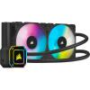 Corsair iCUE H100i ELITE CAPELLIX 240mm Radiator Dual 120mm ML RGB Fans Software Control Liquid CPU Cooler [CW-9060046-WW]