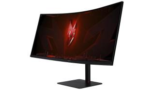 (34) Acer Nitro XV345CURV3bmiphuzx (VA LED zakrzywiony, 3440x1440, 300, 4000:1, 1ms, HDR10, 165Hz) (HDMI 2.0, DP 1.4, USB 2.0, USB 3.2, USB-C, miniJack) głośniki, czarny [UM.CX5EE.301]