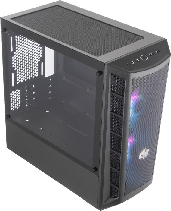CoolerMaster MasterBOX MB311L ARGB (czarny) (szkło hartowane) (2xUSB 3.2 Gen1) (2x2.5, 2x3.5/2.5) [MCB-B311L-KGNN-S01]