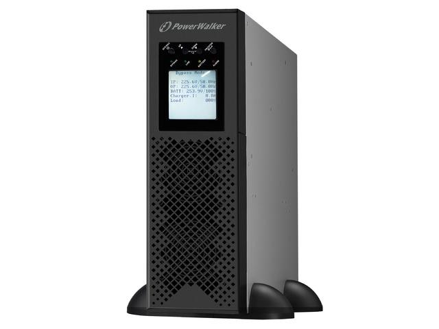 UPS RACK 19 POWERWALKER ON-LINE 3/3 FAZY 10 KVA CPH TERMINAL IN/OUT, USB/RS-232, EPO, LCD, BRAK AKU [VFI 10K CPH 3/3]