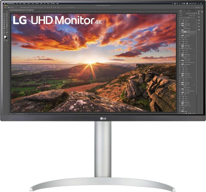 27’’ LG 27UP85NP-W (IPS LED, 3840x2160, 400, 5ms, 60Hz) (2xHDMI 2.0, DP, USB 3.2, USB-C alt DP) głośniki, biały