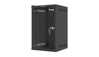 Lanberg szafa rack wisząca 10 9U 280X310 drzwi szklane (czarny) [WF10-2309-10B]