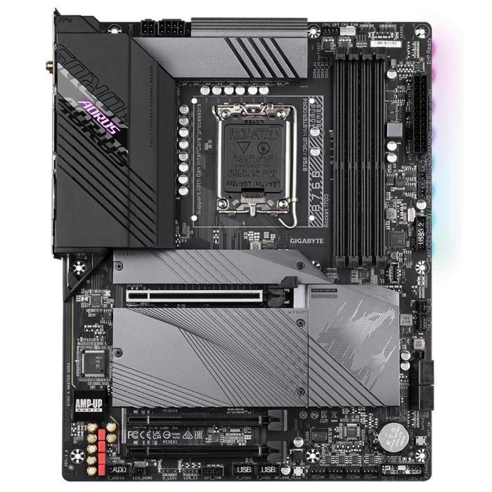 Gigabyte B760 AORUS MASTER DDR4 (Intel B760) [S1700, 4xDDR4 do 5333MHz, (HDMI 2.0, DP 1.2) (3xM.2, 1xPCIe 4.0 x16, 1xPCIe 3.0 x16 (x4), 1xPCIe 3.0 x16 (x1)), WiFi 6E, BT 5.3, ATX]