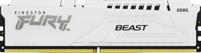 DDR5 16GB 6000 MHz Kingston Fury Beast White XMP 3.0 EXPO CL30 36-36-36 1.4V [KF560C30BWE-16]