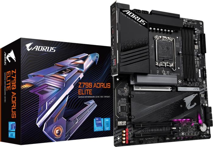Gigabyte Z790 AORUS ELITE (Intel Z790) [S1700, 4xDDR5 do 7600MHz, (HDMI 2.0, DP 1.2) (4xM.2, 1xPCIe 5.0 x16, 1xPCIe 4.0 x4, 1xPCIe 3.0 x4)]