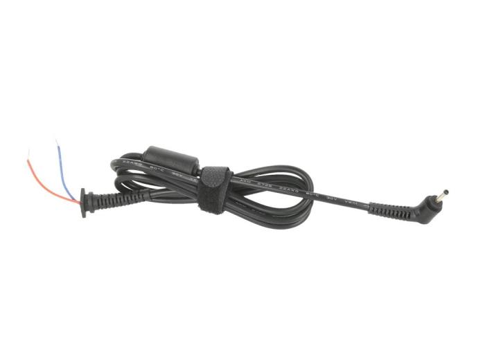 Wtyk z kablem do notebooków Samsung, Asus itp. wtyczka 3.0x1.1mm wtyczka kątowa [DC-ACE19342C-K]
