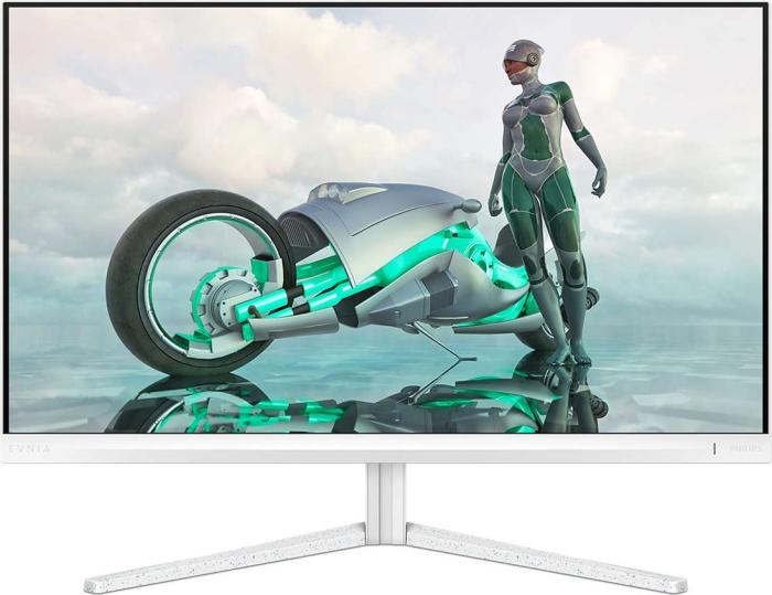(27) Philips Evnia 27M2N3201A/00 (LED IPS, 1920x1080, 300, 1000:1, 1ms, sRGB 128%, 180Hz) (2xHDMI 2.0, DP 1.4, Audio), głośniki (2x2W), pivot, biały