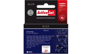 AH-27R (AH-727) (27) - czarny, wkład z atramentem ActiveJet, 20ml, zamiennik C8727A (HP Deskjet 3300, 3400, 3500, 3600, 3740, 3840, 5650, FAX 1240, Officejet 4200, 4300, 4315xi, 5610v, PSC 1200, 1310)