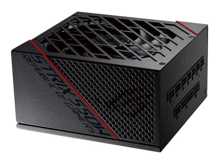Asus ROG Strix (550W) (1x135mm) Modularny 80+Gold (CPU 2x4+4) (PCI-E 2x6+2) (3xMolex, 8xSATA) [ROG-STRIX-550G]
