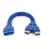Kabel USB 3.0 PIN Header 19-pin / 2xUSB 3.0 (15cm) [ZN0407]