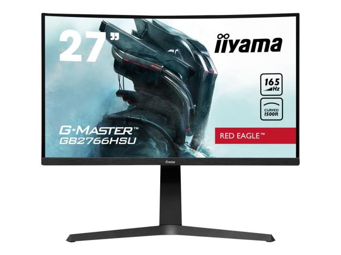 24’’ Iiyama G-Master GB2766HSU-B1 (VA zakrzywiony 1500R, 1920x1080, 250, 1ms, 165Hz) (2xHDMI 2.0, DP 1.4, 2xUSB 2.0) głośniki, czarny