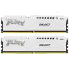DDR5 64GB (2x32GB) 6000 MHz Kingston Fury Beast White XMP CL40 1.35V [KF560C40BWK2-64]