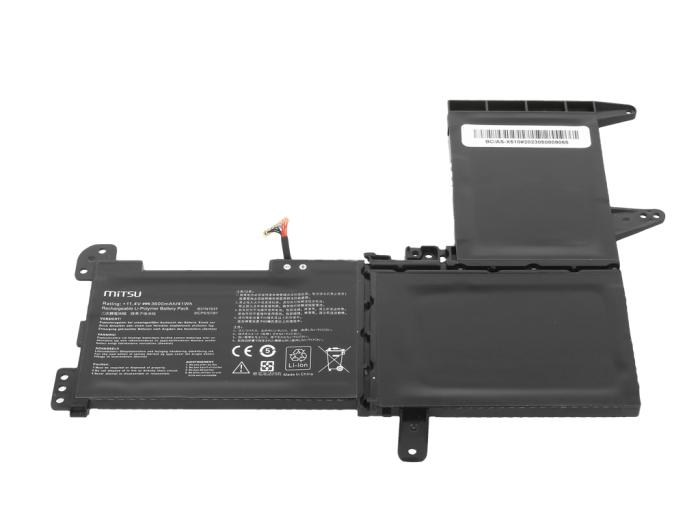 Mitsu bateria Asus Vivobook 15 X510, S15 S510UA 11.4V, 3600mAh (41Wh) 3 ogniwa [BC/AS-X510]