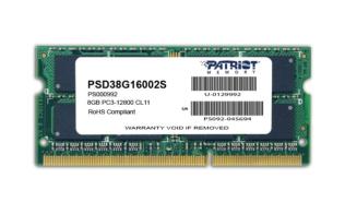 SO-DIMM DDR3 8GB 1600 MHz Patriot CL11 [PSD38G16002S]