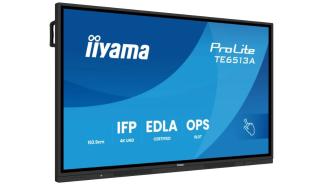 (65) 64.5 Iiyama ProLite TE6513A-B2AG (IPS,3840x2160, 8ms, 500, 60Hz) (2xHDMI 2.0,1xDP, 2xUSB-C 3.2, 1xUSB-C 2.0, 1xUSB-C 3.2, 1xAudio) głośniki, Czarny