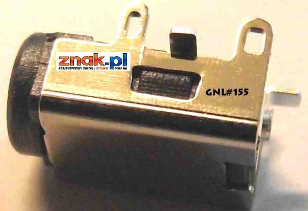 Gniazdo GNL155 do wtyczki 2.5x0.7mm do notebooków Asus EEePC Series (1001 Series, 1005 Series, 1201 Series)