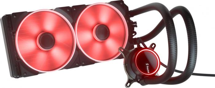 Fractal Design Celsius+ S28 Prisma Water Cooling Unit (chłodzenie wodne) (2x140 mm, 4-pin PWM, ARGB) [FD-W-2-S2802]