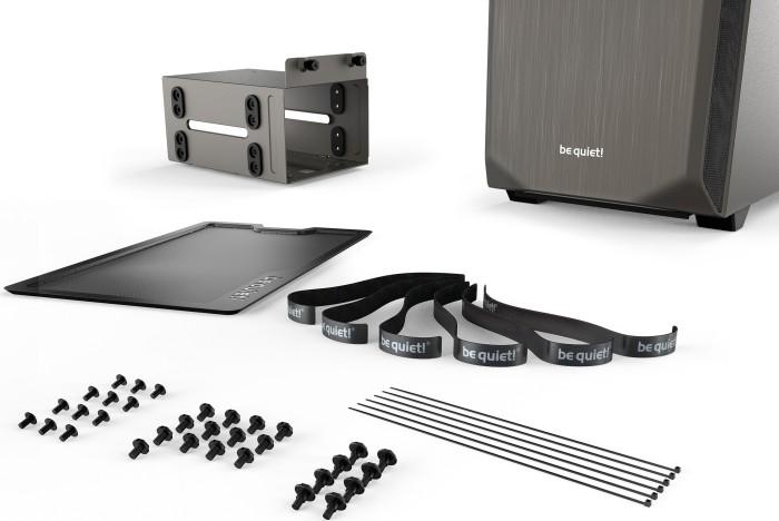 be quiet! Pure Base 500 Window Metallic Gray ATX Midi z oknem (szkło hartowane) (2xUSB 3.2 Gen1) (5x2.5, 2x3.5/2.5) [BGW36]