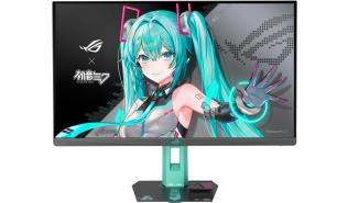 (27) Asus ROG Strix XG27ACMEG-G (Fast IPS, 2560x1440, 400, 1ms, HDR 10, 100%,  260Hz) (1xHDMI 2.1, 1xDP 1.4, 1xUSB-C z DisplayPort) , Tył: czarny/turkusowy/wielokolorowy, podstawka: czarny/turkusowy/wielokolorowy, ramka: czarna