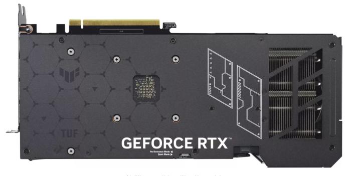 GeForce PCI-E RTX4060Ti Asus 8GB GDDR6 TUF Gaming [TUF-RTX4060TI-8G-GAMING] (1xHDMI 2.1a, 3xDP 1.4a) (128-bit, PCI-E 4.0)